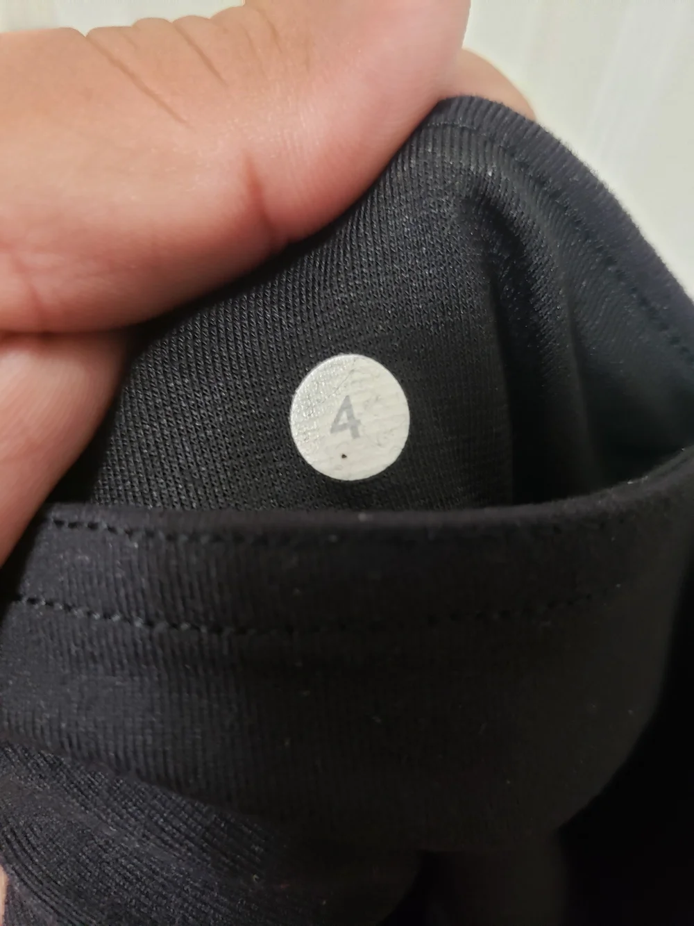 lululemon athletica Black Cropped Leggings with Gathered Hem